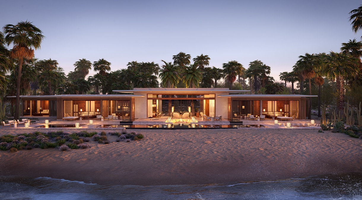 Amanvari resort at Costa Palmas with Sea of Cortez backdrop Aman first Mexico property
