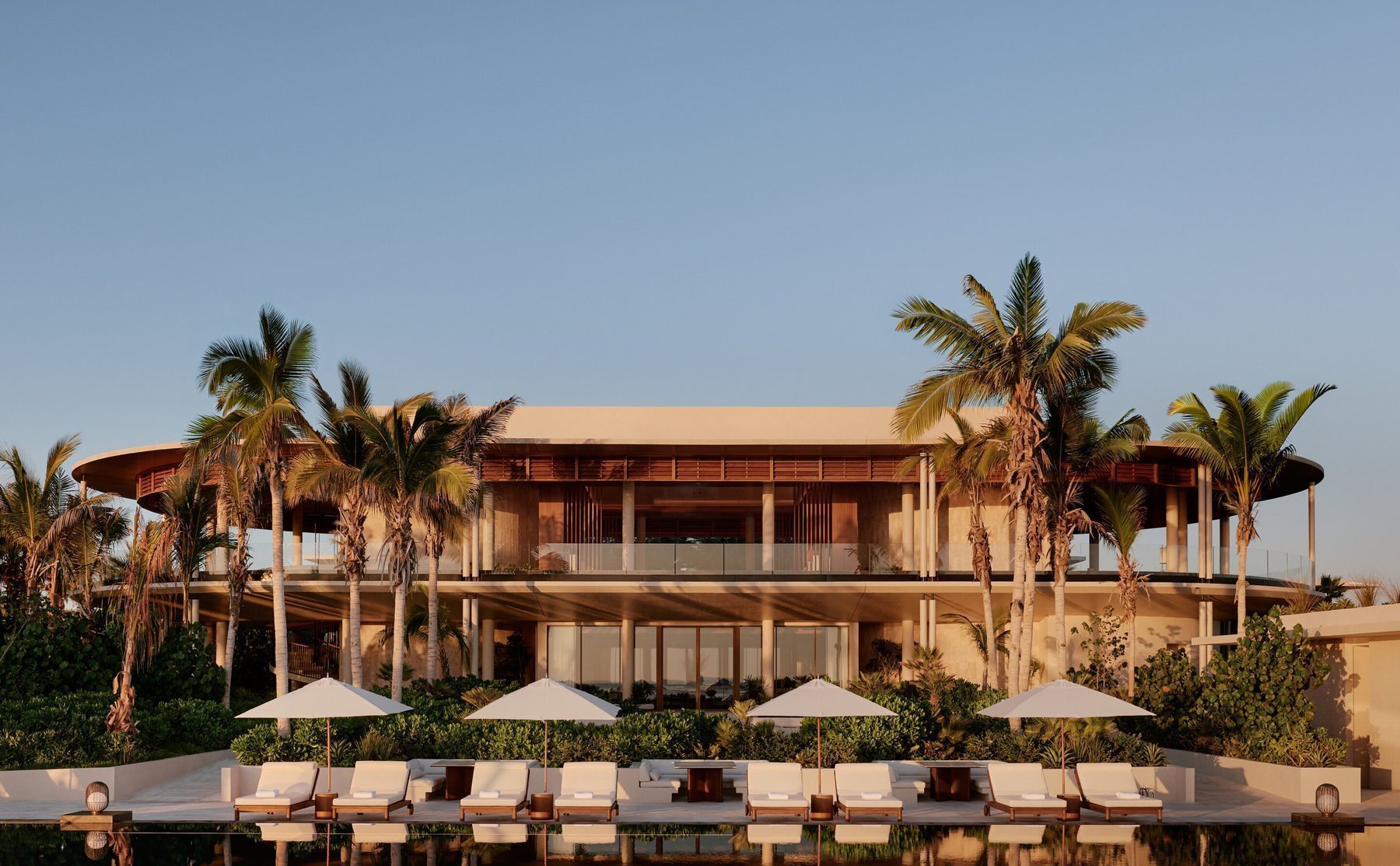 Amanvari resort exterior at Costa Palmas with Sea of Cortez backdrop on Baja East Cape