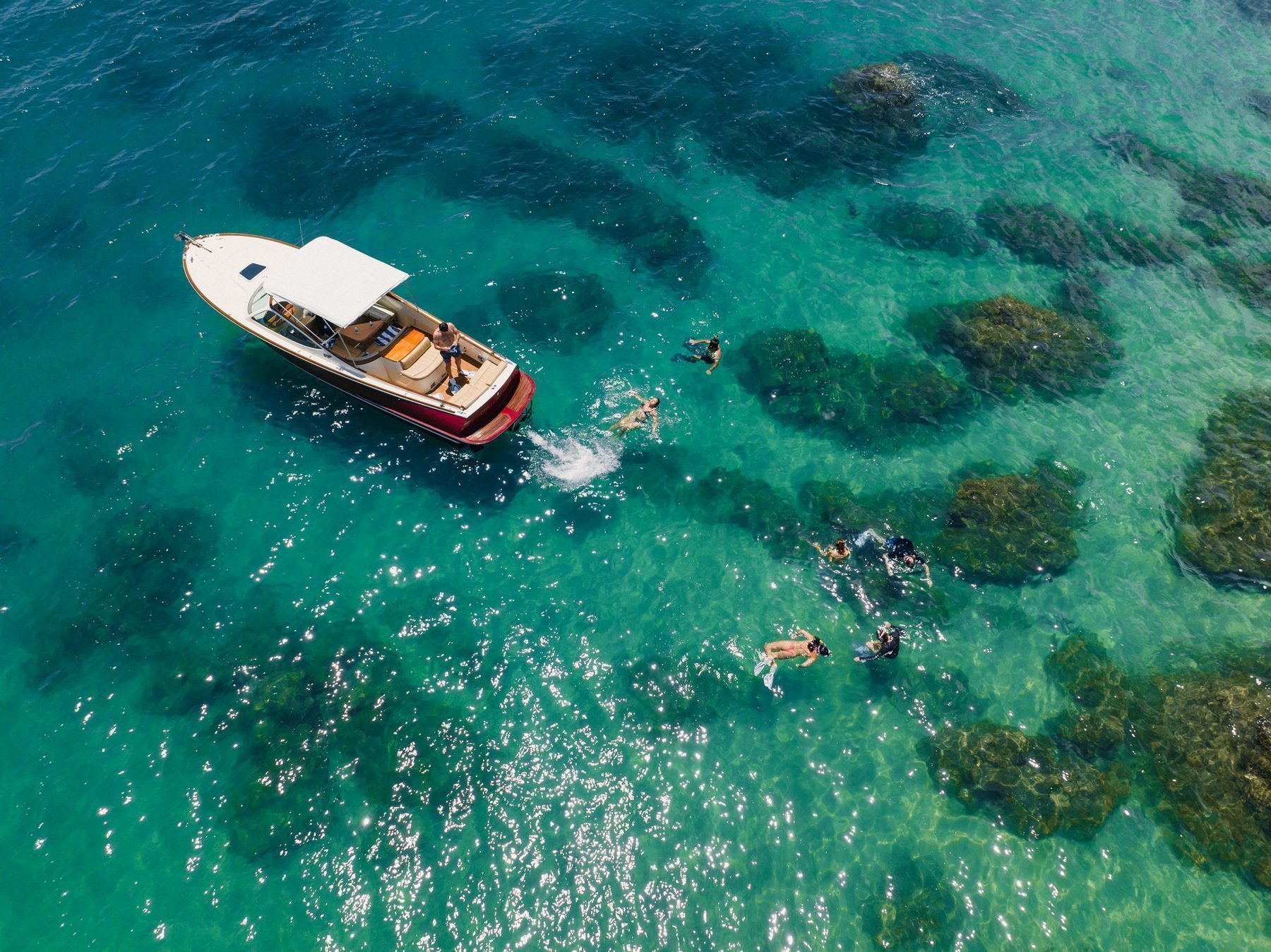 Crystal clear water of the Sea of Cortez where Amanvari residences front Costa Palmas beach