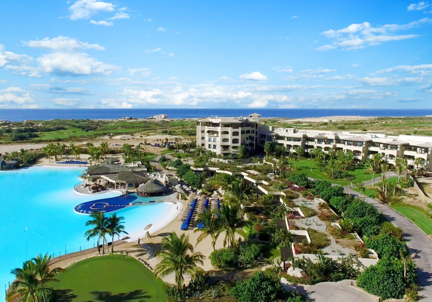 Diamante resort community in Cabo San Lucas with ocean-view pools and beach access