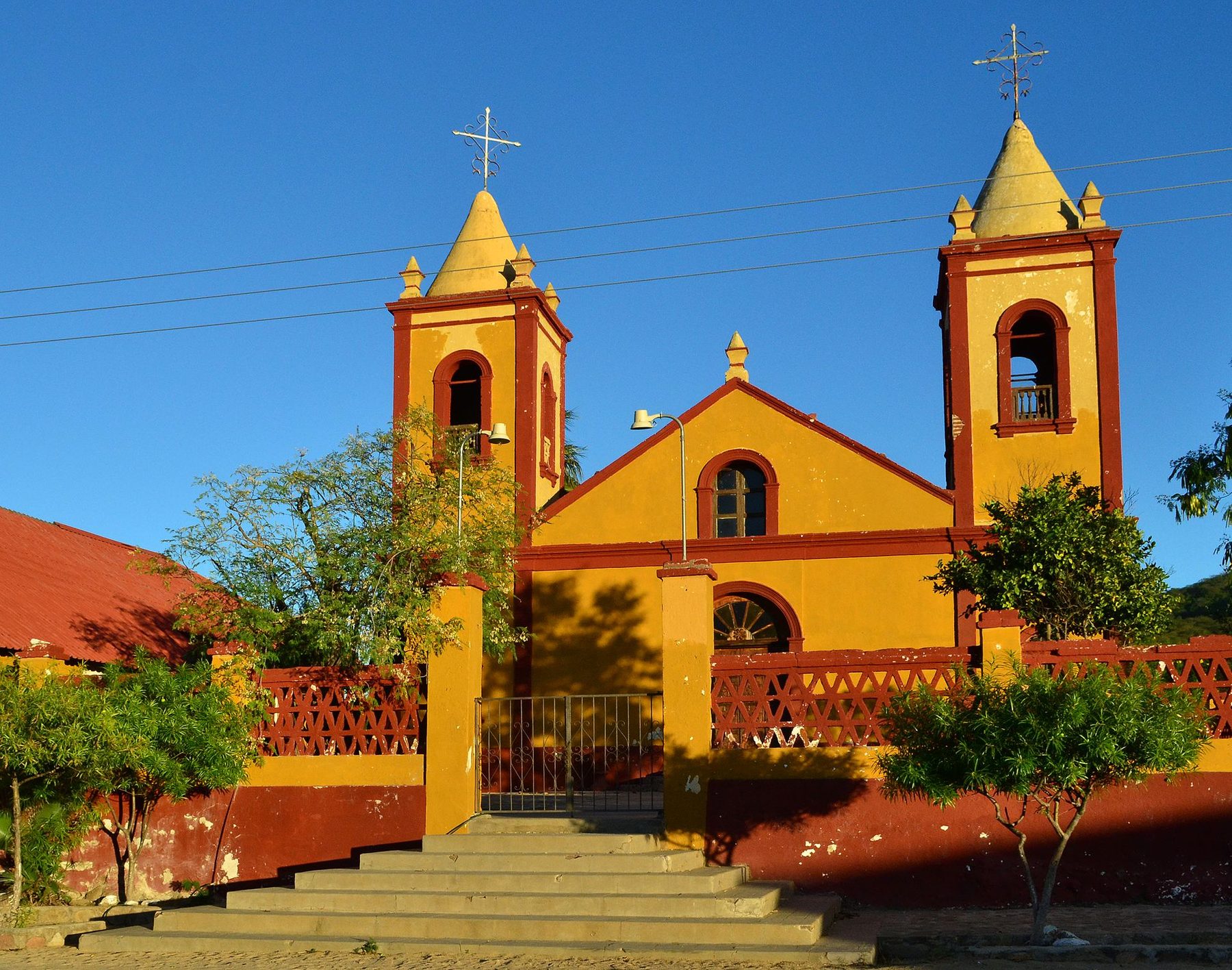 The old church at El Triunfo, a historic Baja mining town