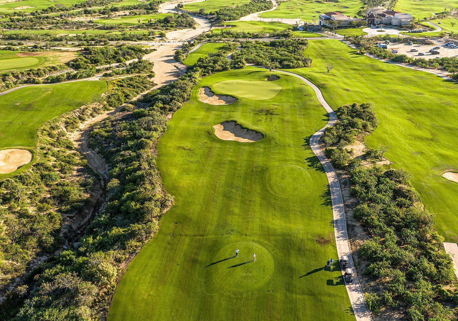 Diamante Cabo San Lucas Tiger Woods designed golf course through desert dunes