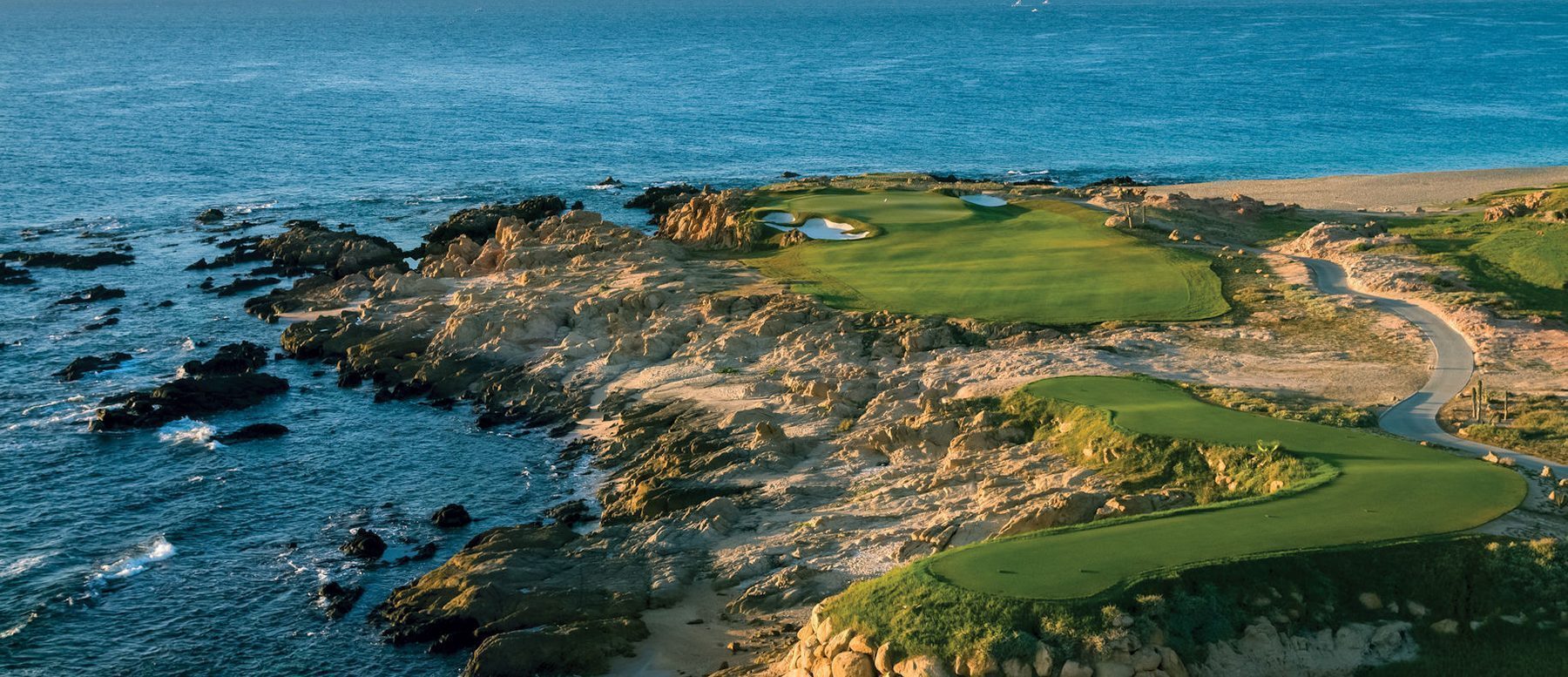 Cabo del Sol Ocean Course by Jack Nicklaus with holes along the Sea of Cortez coastline