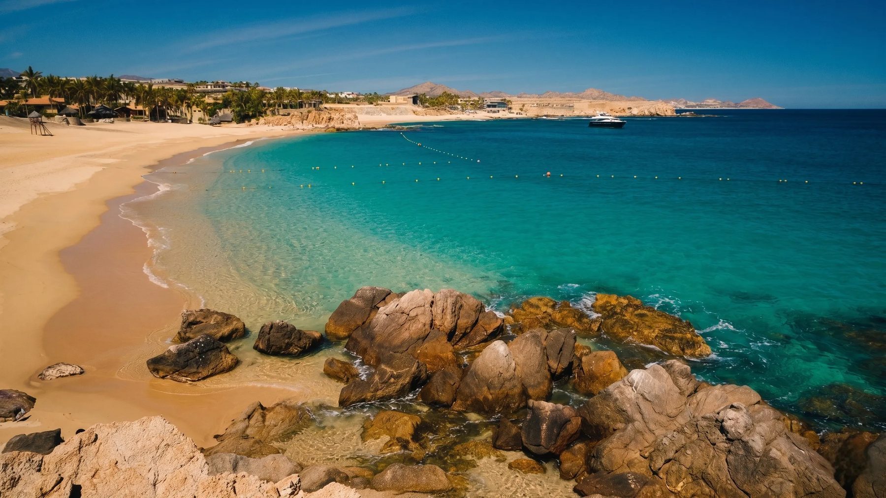 Chileno Bay beach and resort community near Cabo del Sol on the Tourist Corridor