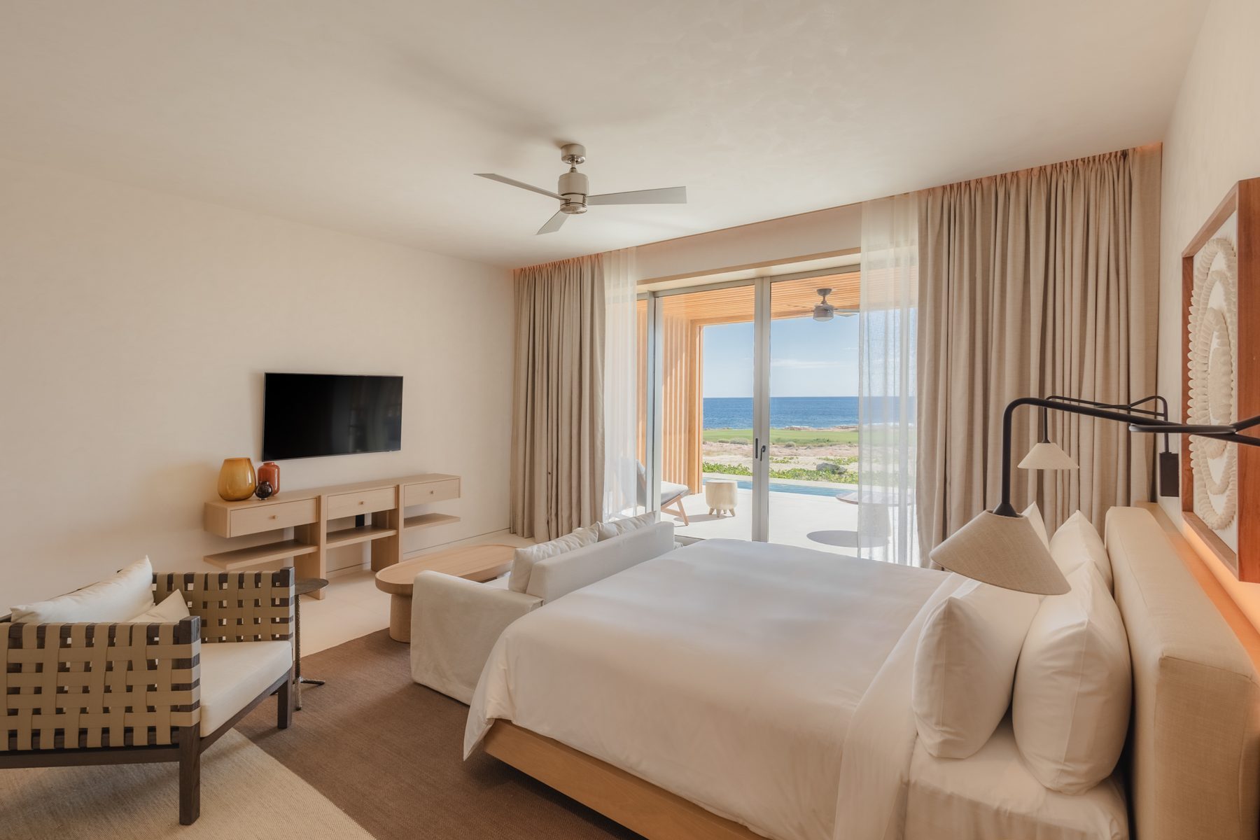 Luxury villa interior at Cabo del Sol with contemporary design and ocean views