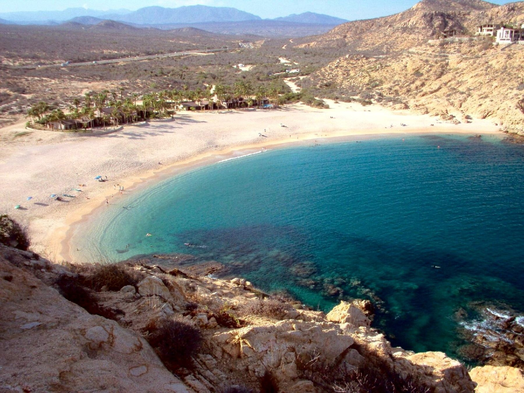 Cabo San Lucas modern infrastructure including marina, highways, and hospital facilities