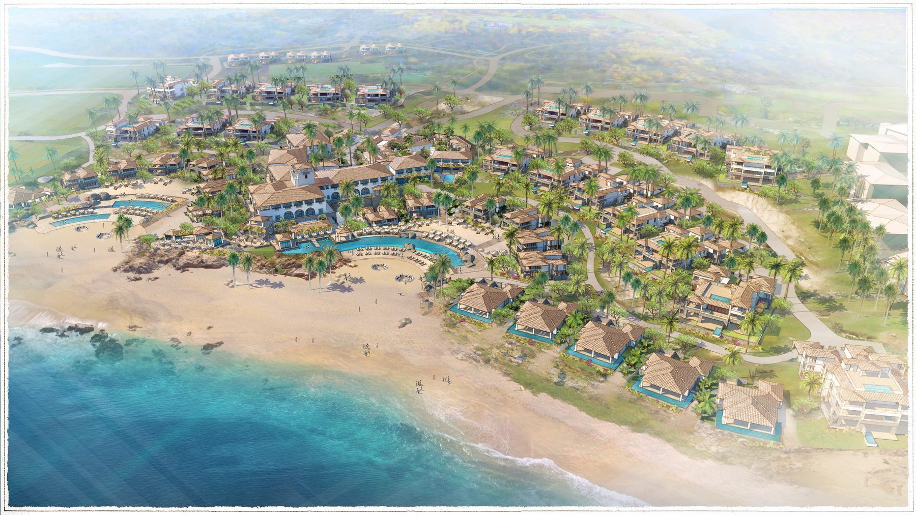 Cabo Del Sol master planned community with Jack Nicklaus golf course and Sea of Cortez beachfront