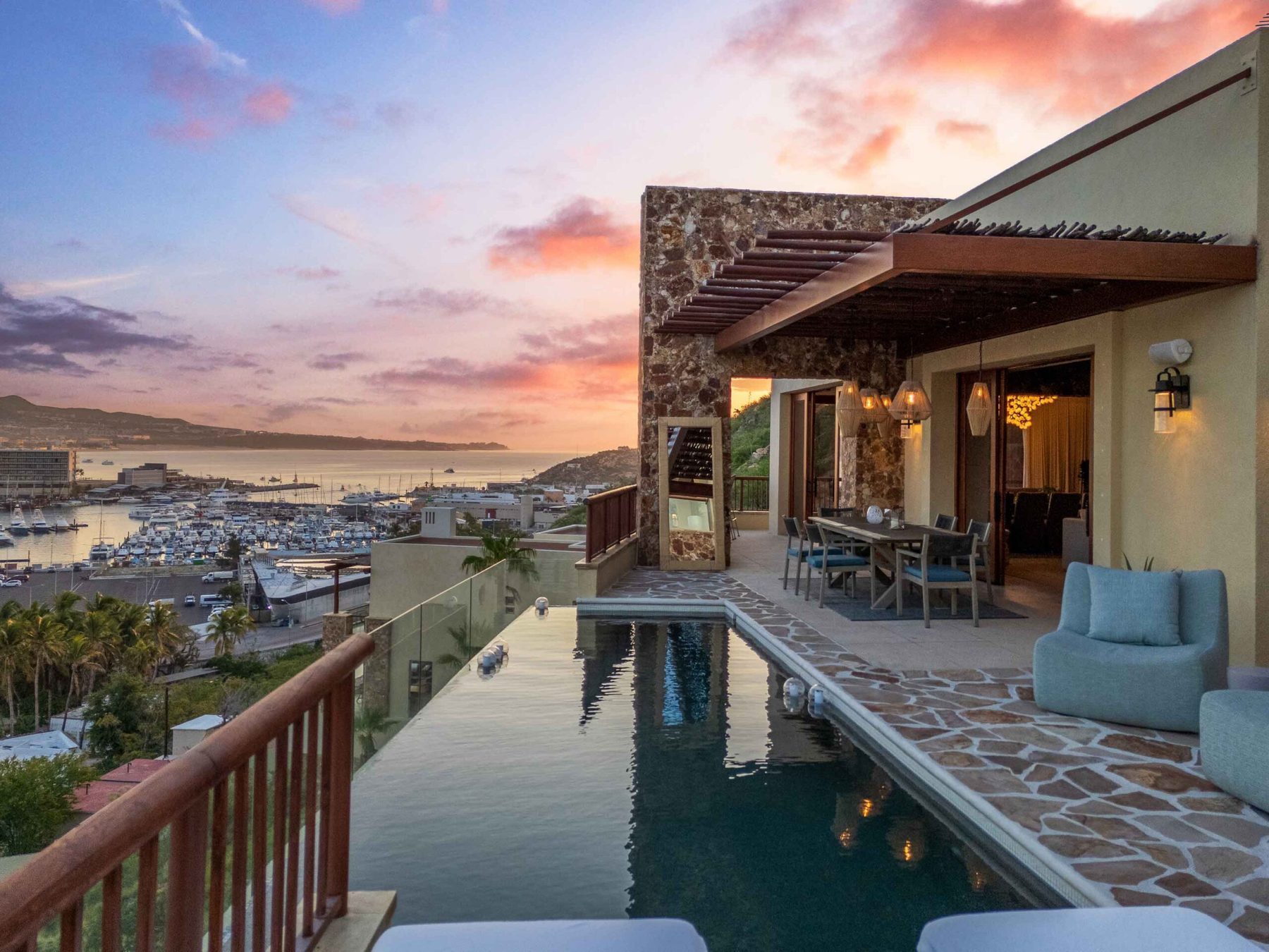 Pedregal Cabo San Lucas cliffside ultra luxury homes walking distance to marina