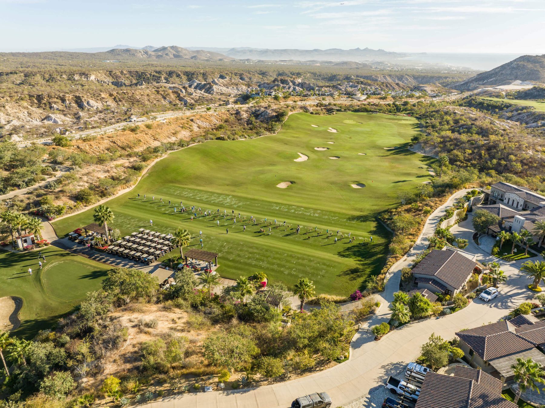 Querencia hilltop community in the Los Cabos Corridor with mountain and ocean views