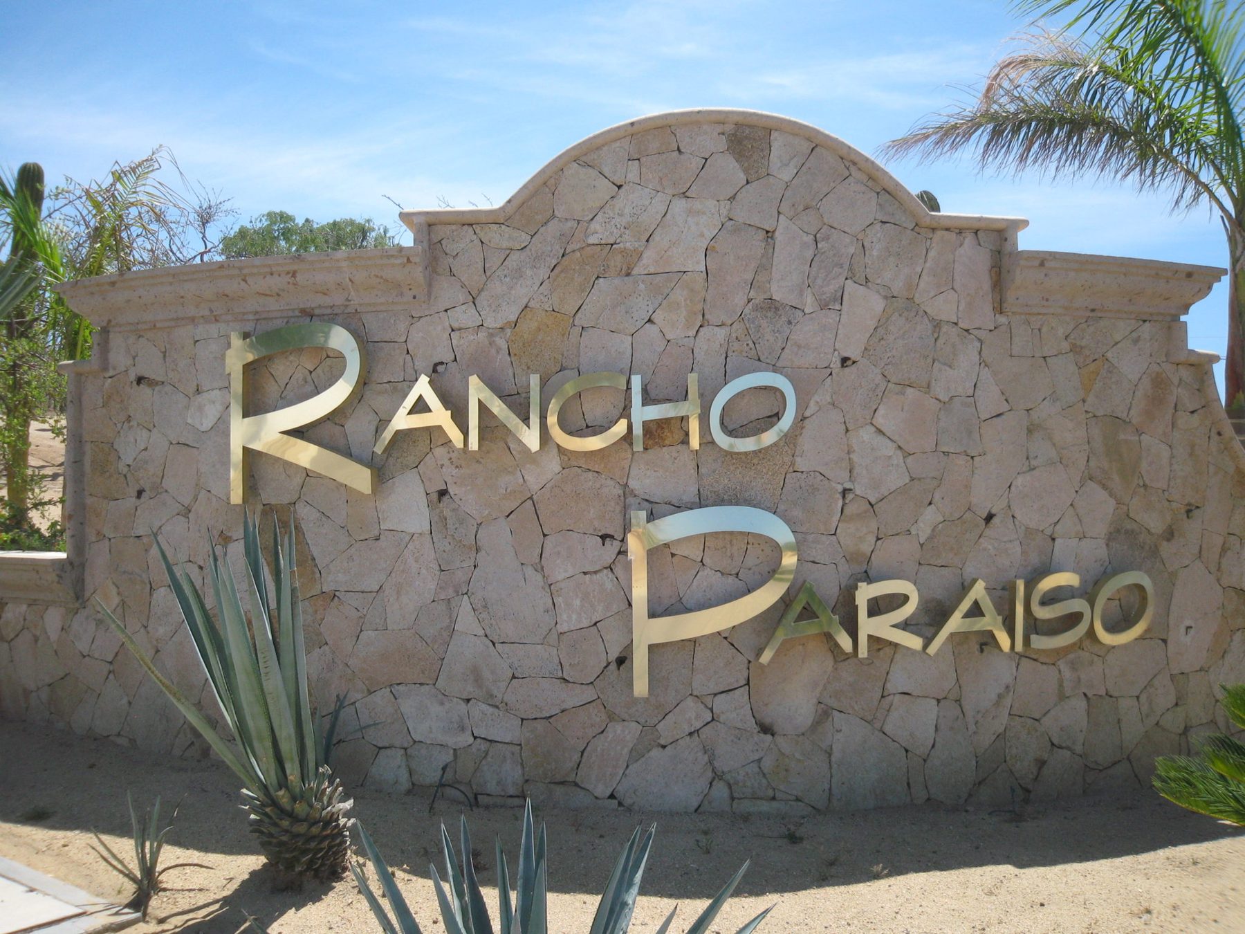 The Rancho Paraiso community entrance