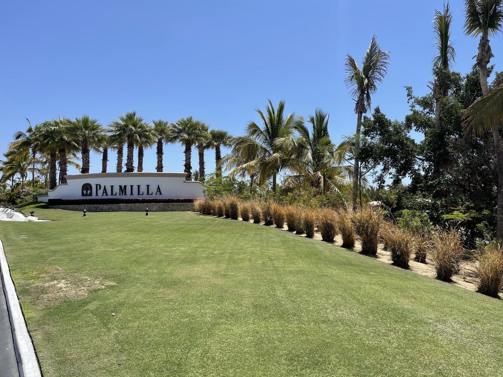 The Palmilla community entrance on the Los Cabos Tourist Corridor
