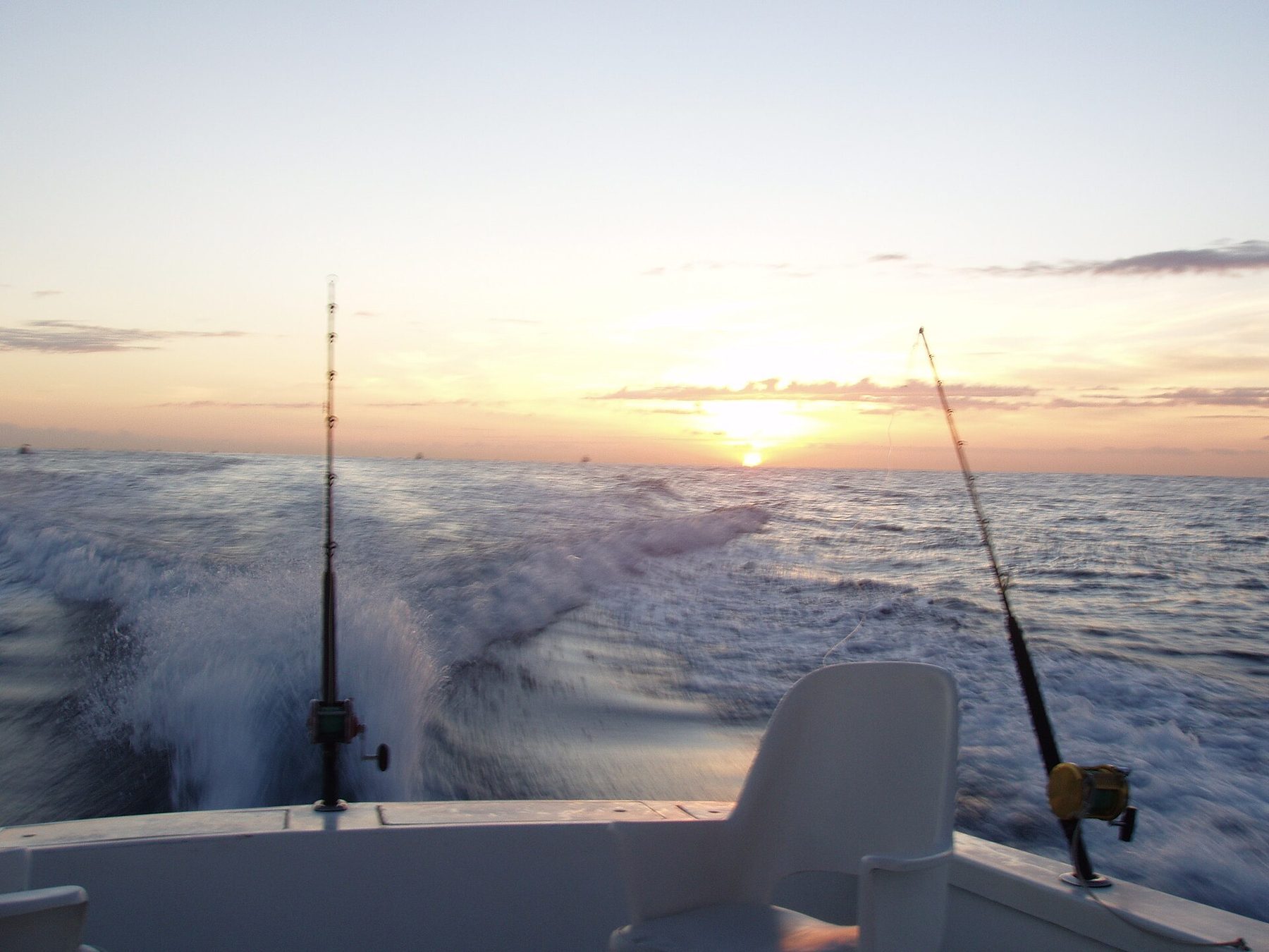 Charter sportfishing boats off Cabo San Lucas at first light