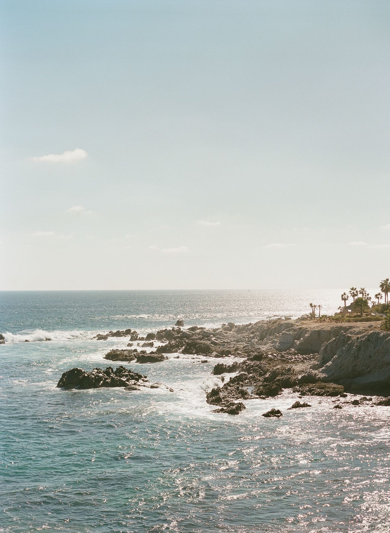 Chileno Bay protected cove with crystal-clear snorkeling waters in the Los Cabos Tourist Corridor