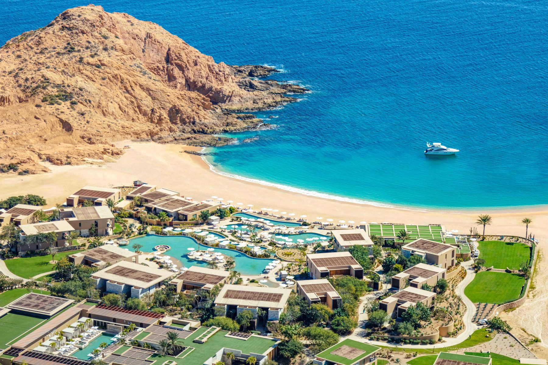 Montage Los Cabos resort and spa overlooking Santa Maria Bay